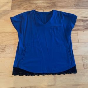 Navy Jaanuu scrub top M